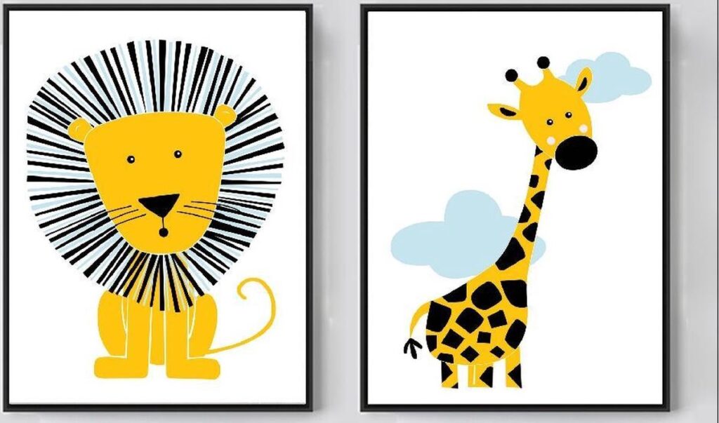 Design canvas - Leeuw & Giraffe